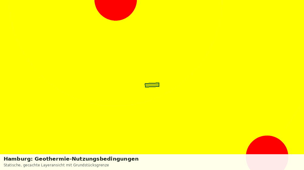Statische Kartenansicht: Hamburg: Geothermie-Nutzungsbedingungen