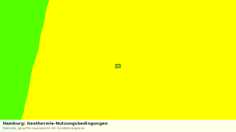 Statische Kartenansicht: Hamburg: Geothermie-Nutzungsbedingungen