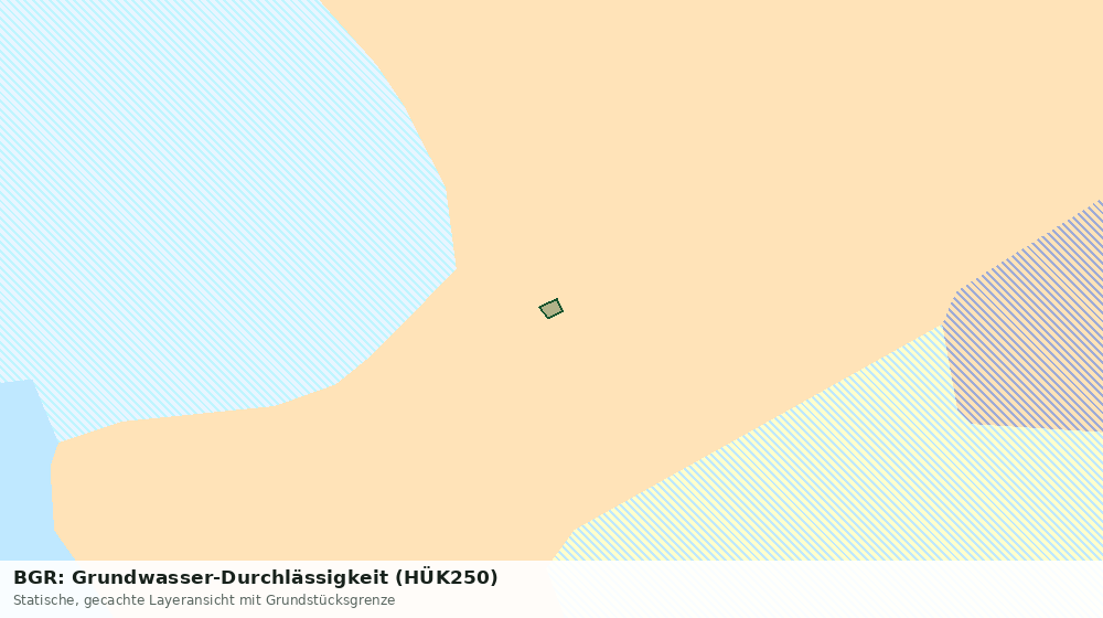 Statische Kartenansicht: BGR: Grundwasser-Durchlässigkeit (HÜK250)