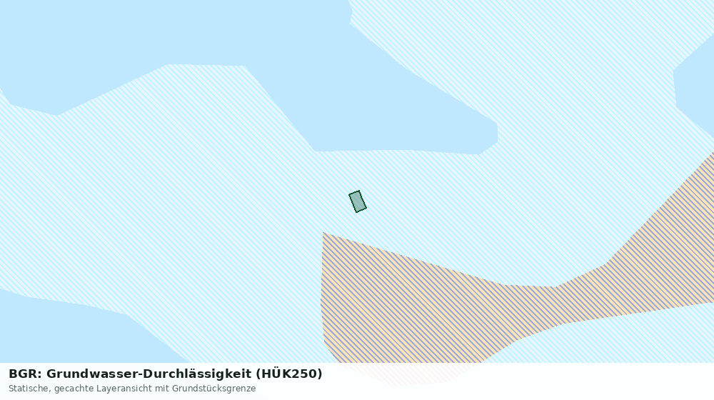 Statische Kartenansicht: BGR: Grundwasser-Durchlässigkeit (HÜK250)