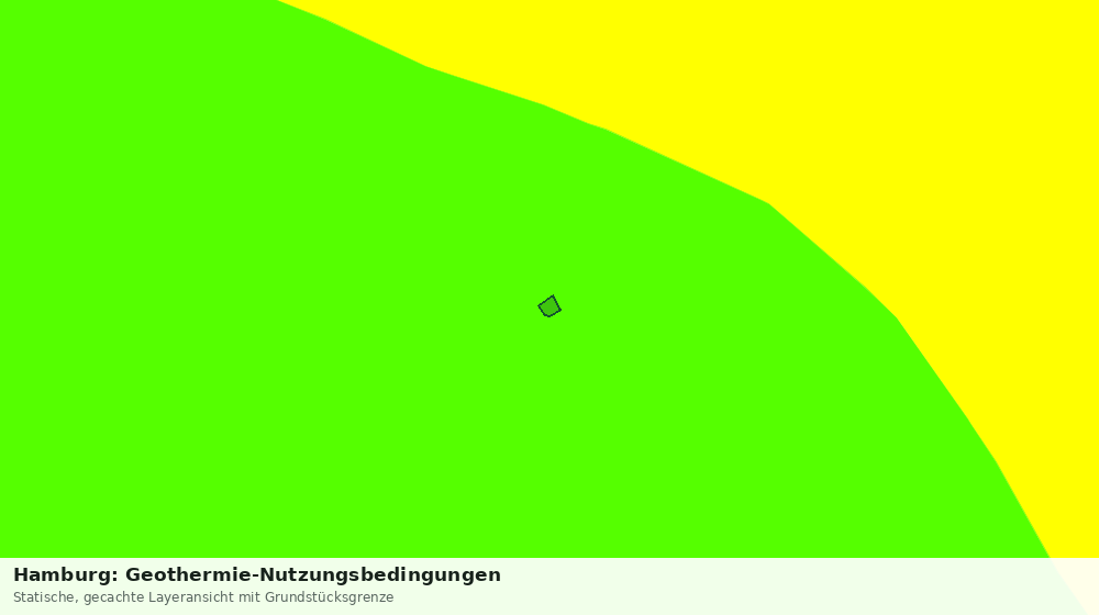Statische Kartenansicht: Hamburg: Geothermie-Nutzungsbedingungen