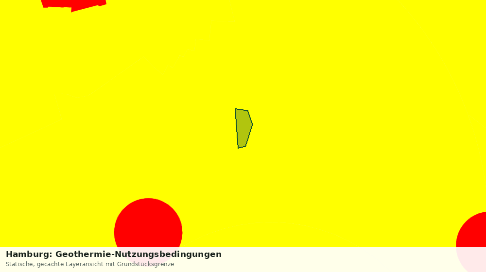 Statische Kartenansicht: Hamburg: Geothermie-Nutzungsbedingungen