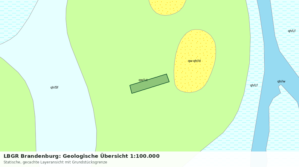 Statische Kartenansicht: LBGR Brandenburg: Geologische Übersicht 1:100.000