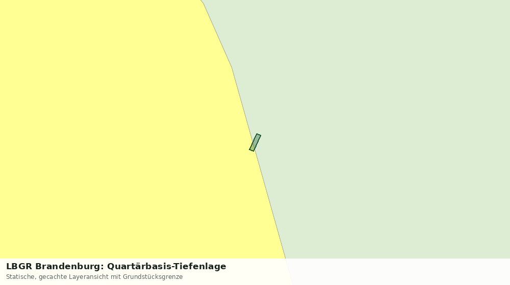 Statische Kartenansicht: LBGR Brandenburg: Quartärbasis-Tiefenlage