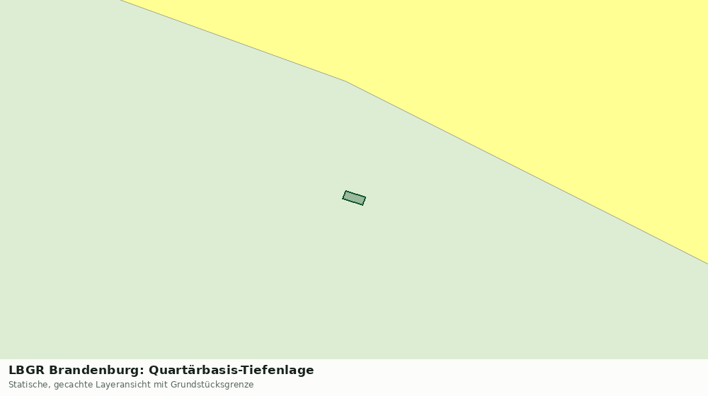 Statische Kartenansicht: LBGR Brandenburg: Quartärbasis-Tiefenlage