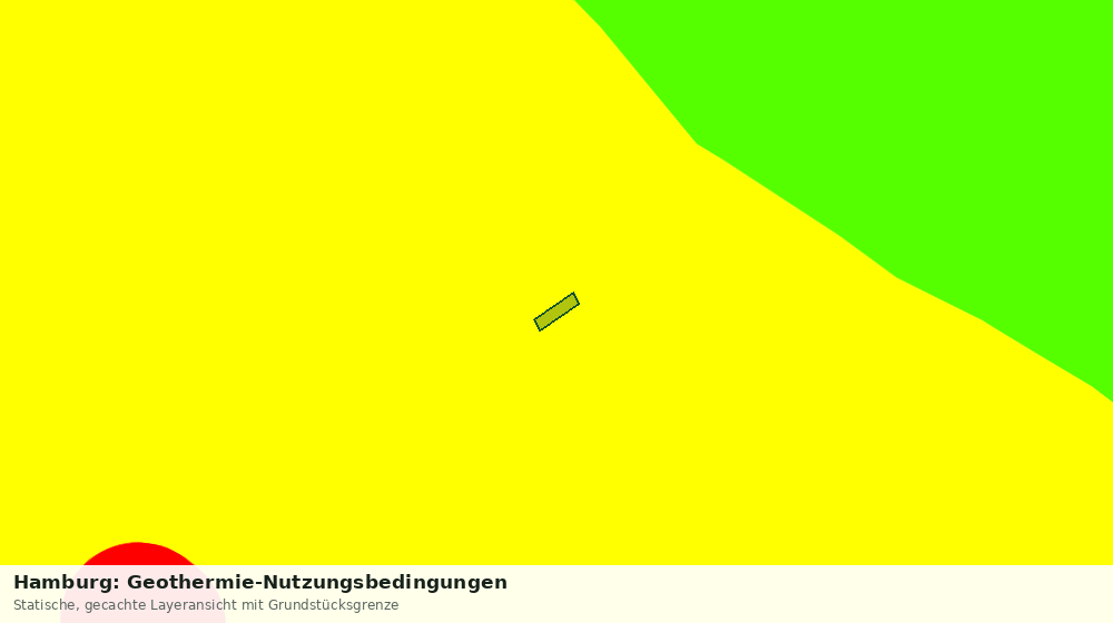 Statische Kartenansicht: Hamburg: Geothermie-Nutzungsbedingungen