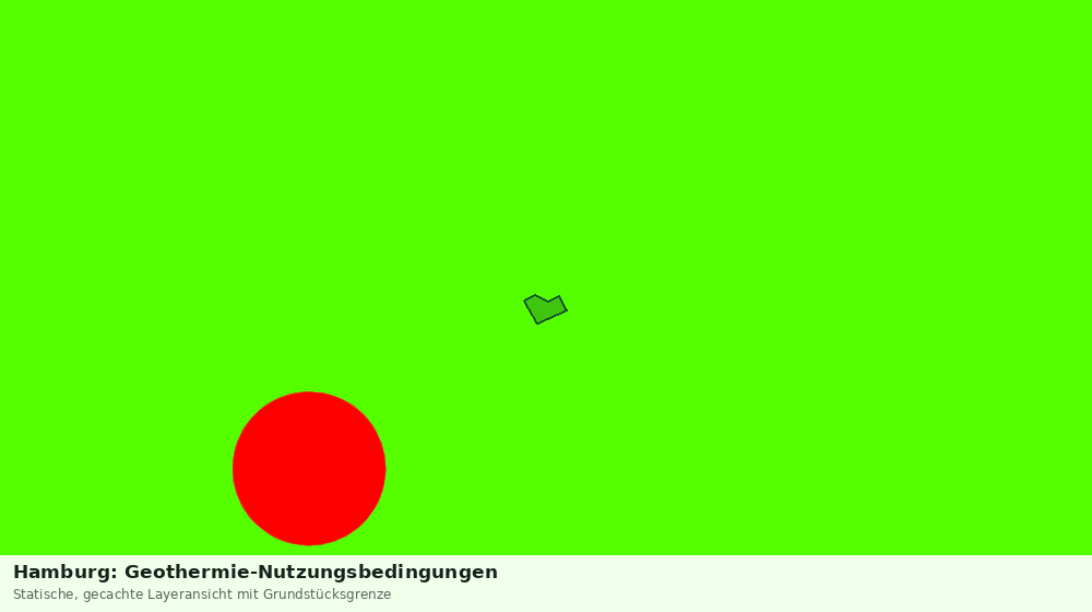 Statische Kartenansicht: Hamburg: Geothermie-Nutzungsbedingungen