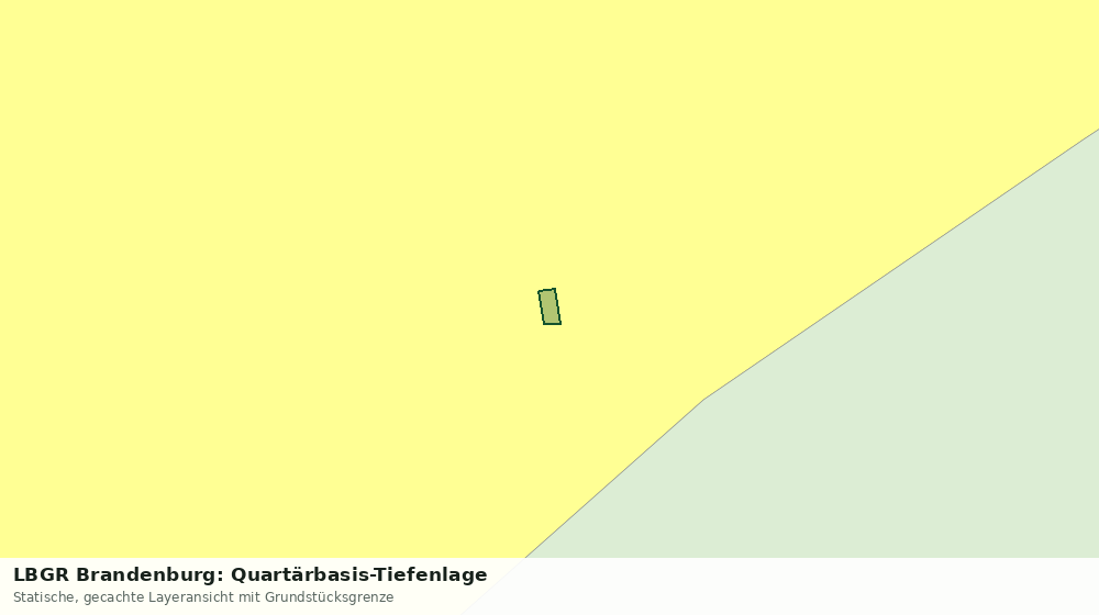 Statische Kartenansicht: LBGR Brandenburg: Quartärbasis-Tiefenlage