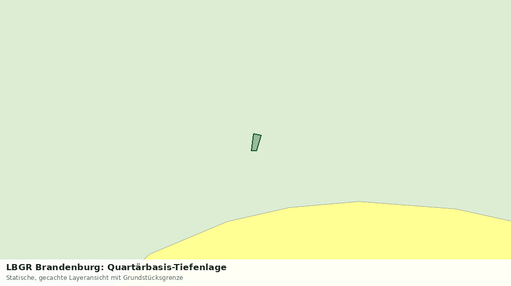 Statische Kartenansicht: LBGR Brandenburg: Quartärbasis-Tiefenlage