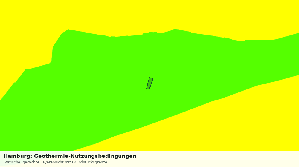 Statische Kartenansicht: Hamburg: Geothermie-Nutzungsbedingungen