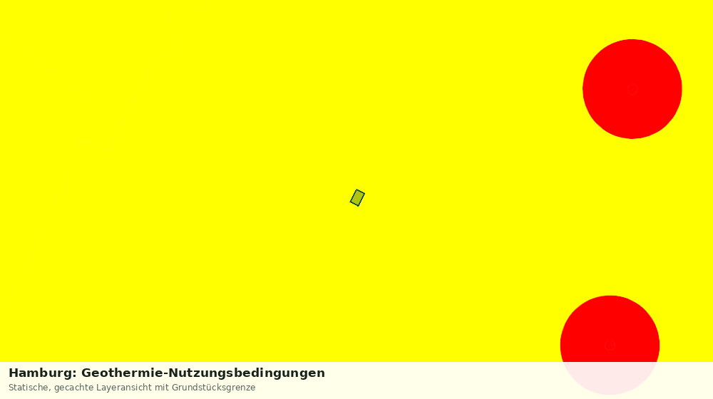 Statische Kartenansicht: Hamburg: Geothermie-Nutzungsbedingungen