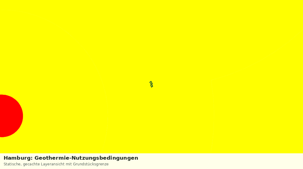 Statische Kartenansicht: Hamburg: Geothermie-Nutzungsbedingungen