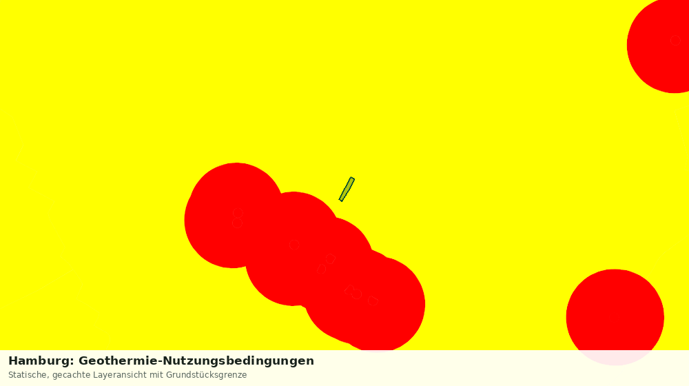 Statische Kartenansicht: Hamburg: Geothermie-Nutzungsbedingungen