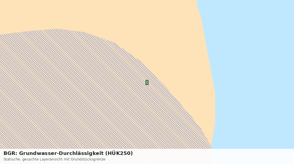 Statische Kartenansicht: BGR: Grundwasser-Durchlässigkeit (HÜK250)