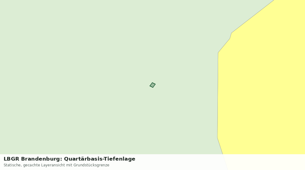 Statische Kartenansicht: LBGR Brandenburg: Quartärbasis-Tiefenlage