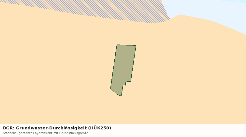 Statische Kartenansicht: BGR: Grundwasser-Durchlässigkeit (HÜK250)