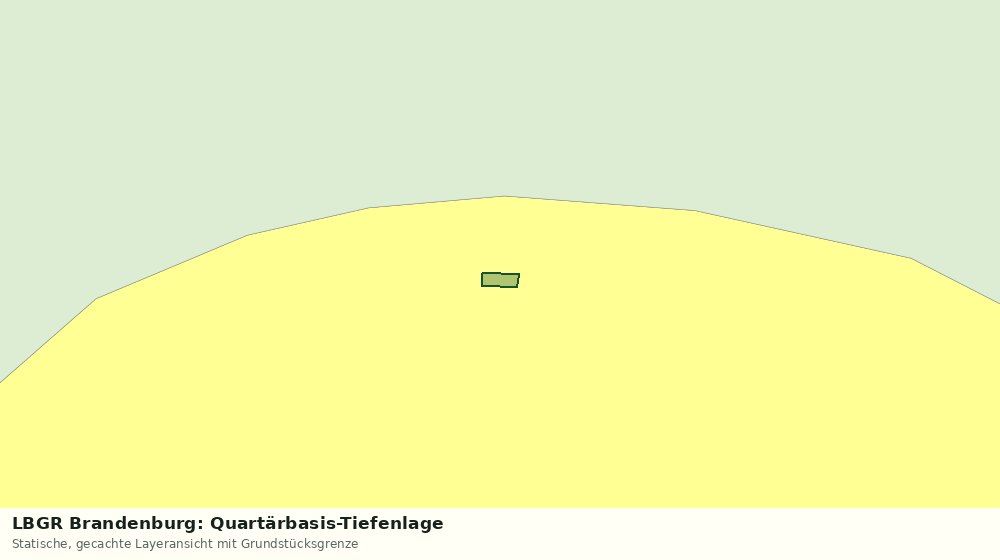 Statische Kartenansicht: LBGR Brandenburg: Quartärbasis-Tiefenlage