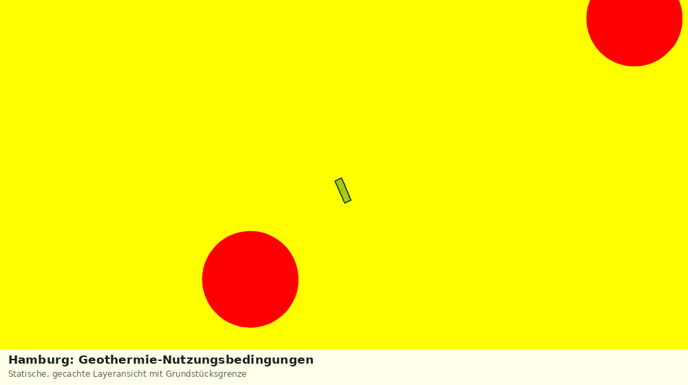 Statische Kartenansicht: Hamburg: Geothermie-Nutzungsbedingungen