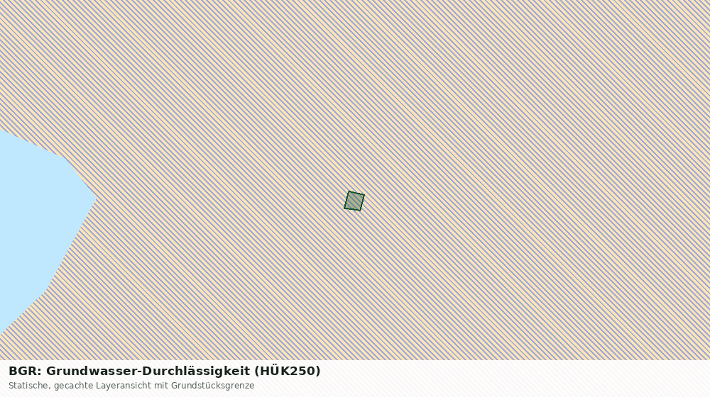 Statische Kartenansicht: BGR: Grundwasser-Durchlässigkeit (HÜK250)