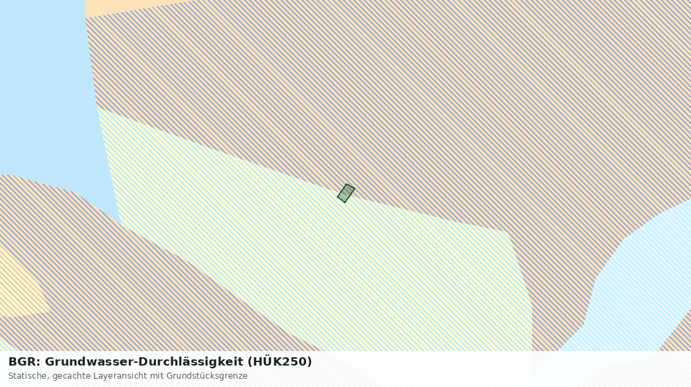 Statische Kartenansicht: BGR: Grundwasser-Durchlässigkeit (HÜK250)