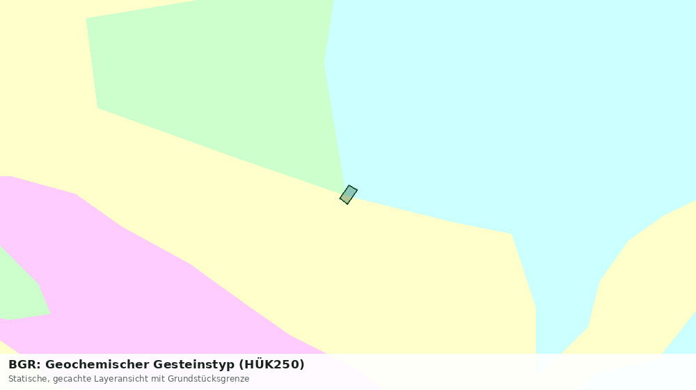 Statische Kartenansicht: BGR: Geochemischer Gesteinstyp (HÜK250)