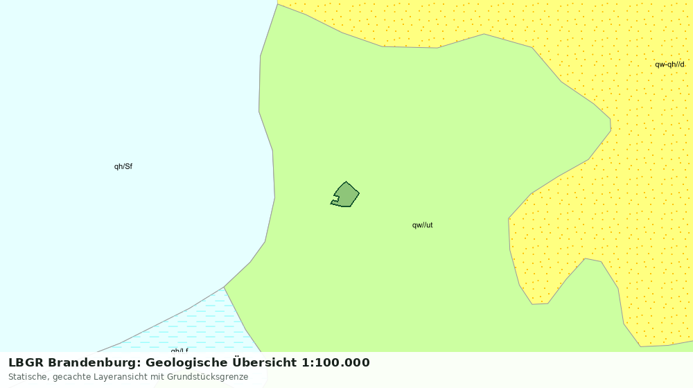 Statische Kartenansicht: LBGR Brandenburg: Geologische Übersicht 1:100.000