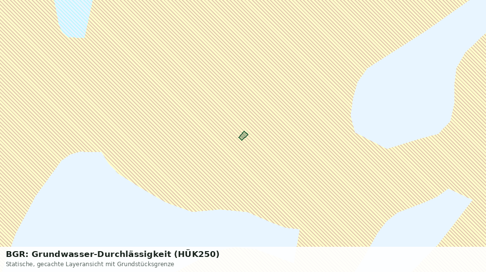 Statische Kartenansicht: BGR: Grundwasser-Durchlässigkeit (HÜK250)