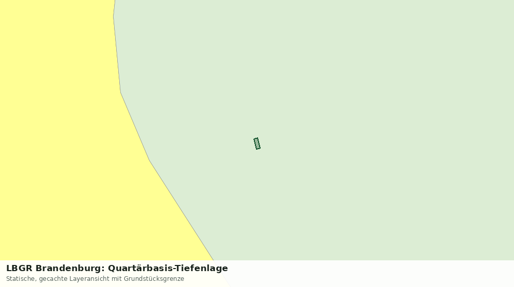 Statische Kartenansicht: LBGR Brandenburg: Quartärbasis-Tiefenlage