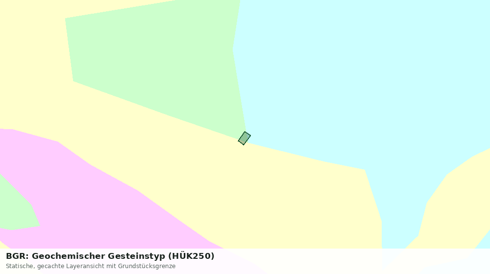 Statische Kartenansicht: BGR: Geochemischer Gesteinstyp (HÜK250)