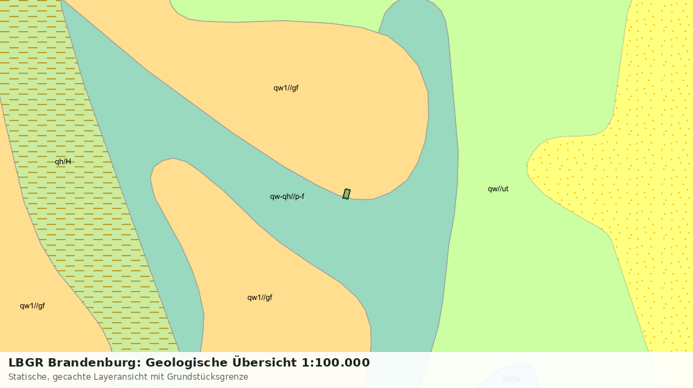 Statische Kartenansicht: LBGR Brandenburg: Geologische Übersicht 1:100.000