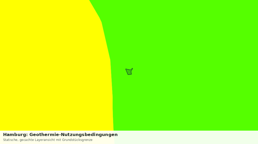Statische Kartenansicht: Hamburg: Geothermie-Nutzungsbedingungen