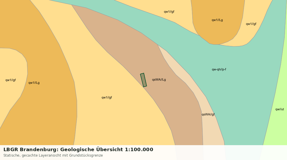 Statische Kartenansicht: LBGR Brandenburg: Geologische Übersicht 1:100.000
