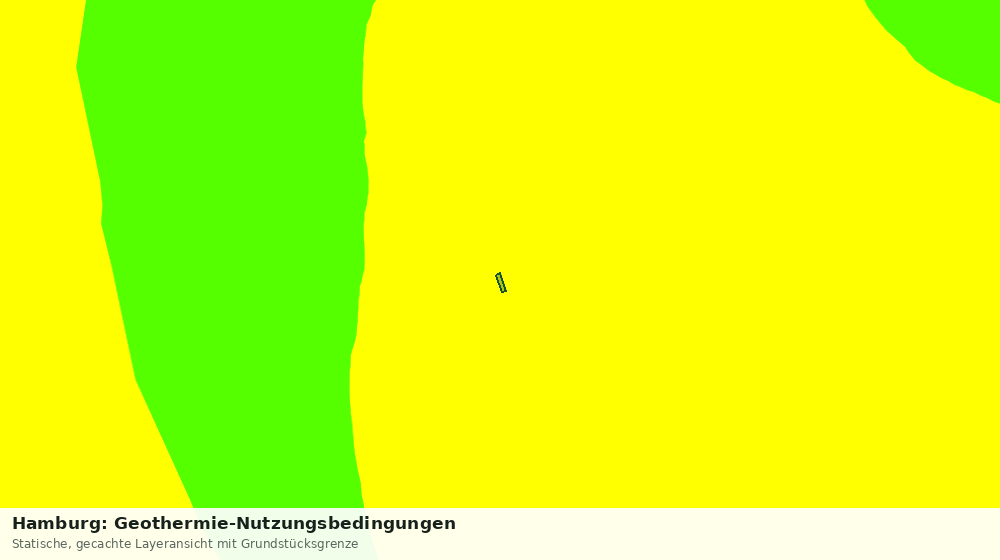 Statische Kartenansicht: Hamburg: Geothermie-Nutzungsbedingungen