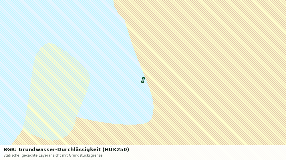 Statische Kartenansicht: BGR: Grundwasser-Durchlässigkeit (HÜK250)