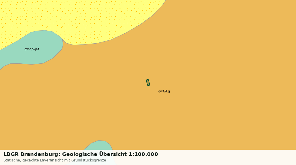 Statische Kartenansicht: LBGR Brandenburg: Geologische Übersicht 1:100.000