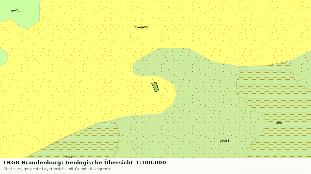 Statische Kartenansicht: LBGR Brandenburg: Geologische Übersicht 1:100.000