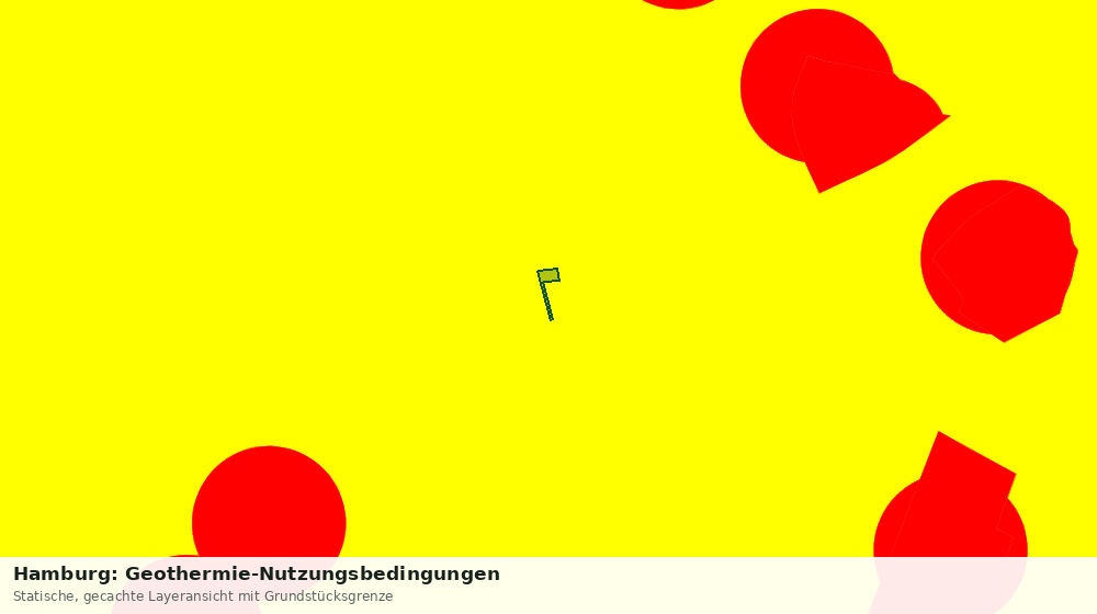 Statische Kartenansicht: Hamburg: Geothermie-Nutzungsbedingungen
