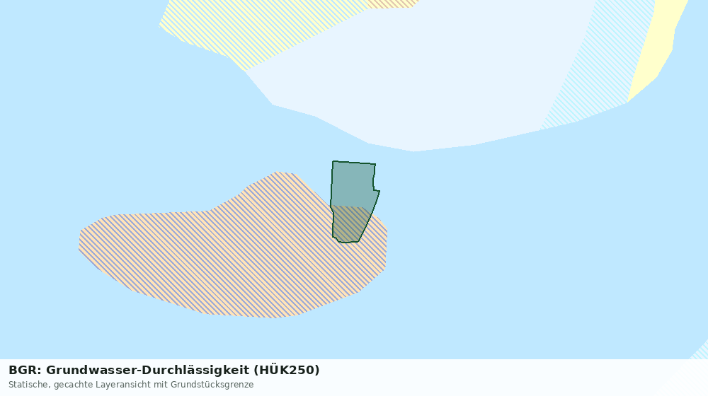 Statische Kartenansicht: BGR: Grundwasser-Durchlässigkeit (HÜK250)