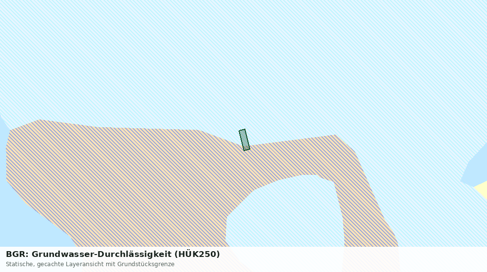 Statische Kartenansicht: BGR: Grundwasser-Durchlässigkeit (HÜK250)