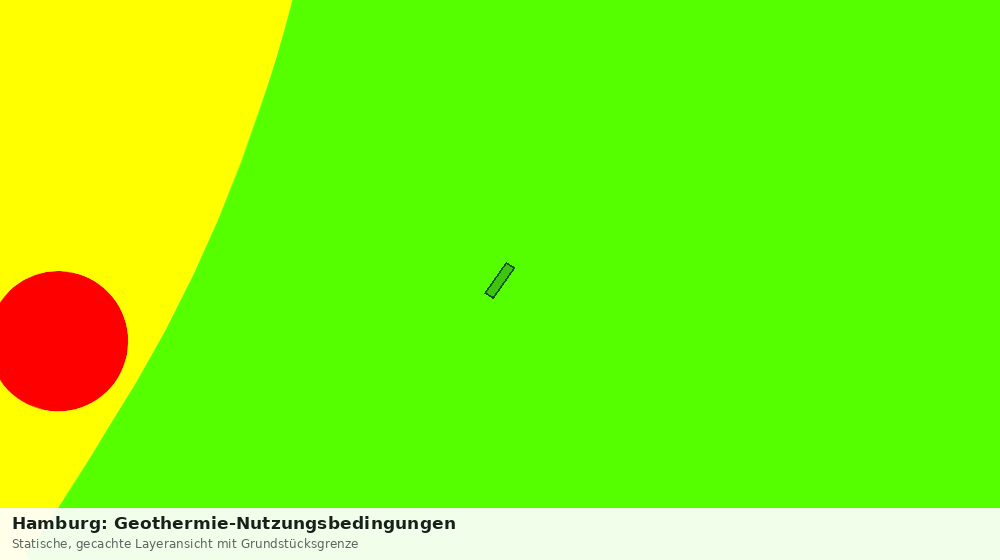 Statische Kartenansicht: Hamburg: Geothermie-Nutzungsbedingungen