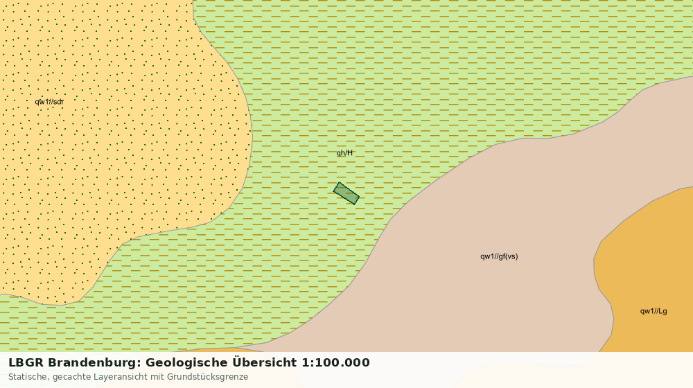 Statische Kartenansicht: LBGR Brandenburg: Geologische Übersicht 1:100.000