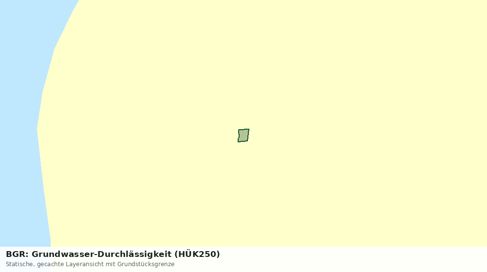 Statische Kartenansicht: BGR: Grundwasser-Durchlässigkeit (HÜK250)