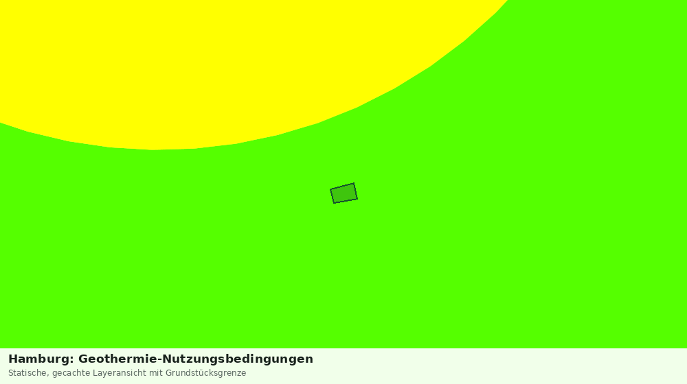 Statische Kartenansicht: Hamburg: Geothermie-Nutzungsbedingungen