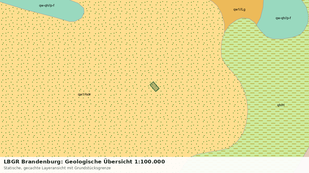 Statische Kartenansicht: LBGR Brandenburg: Geologische Übersicht 1:100.000