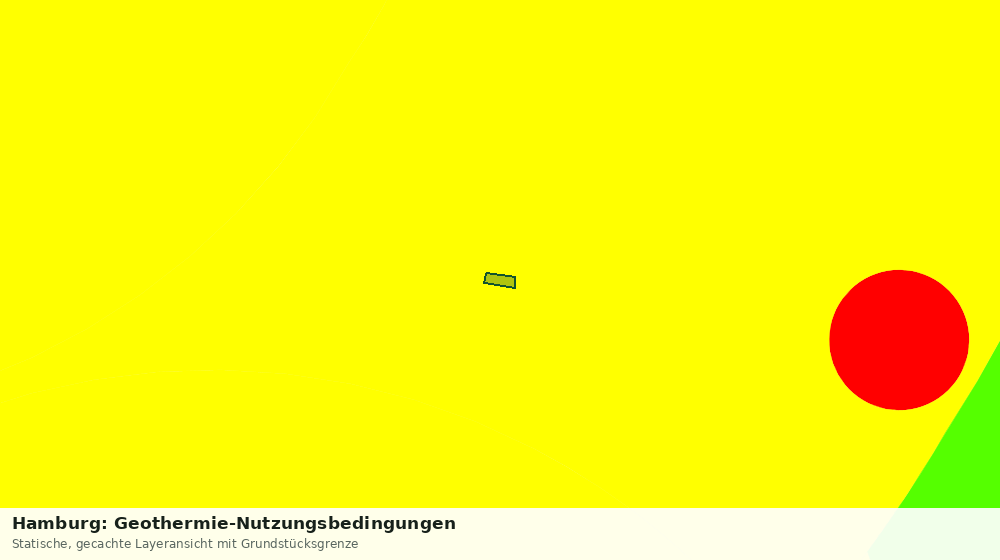 Statische Kartenansicht: Hamburg: Geothermie-Nutzungsbedingungen