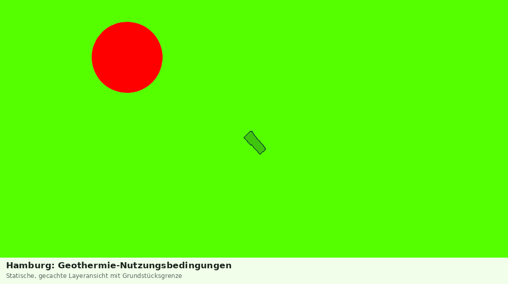 Statische Kartenansicht: Hamburg: Geothermie-Nutzungsbedingungen