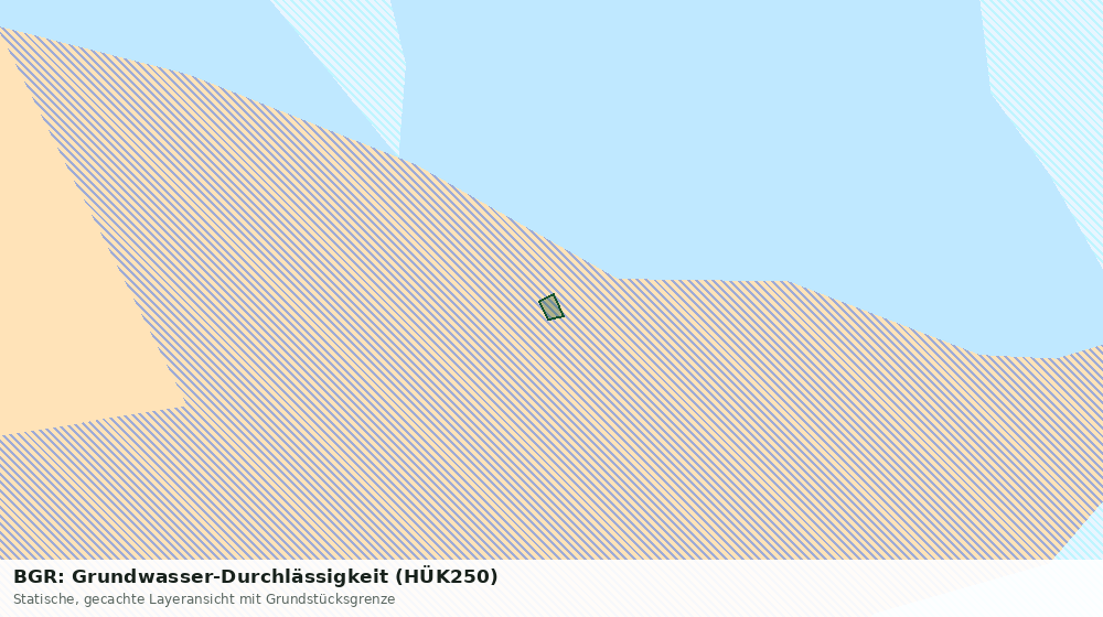 Statische Kartenansicht: BGR: Grundwasser-Durchlässigkeit (HÜK250)
