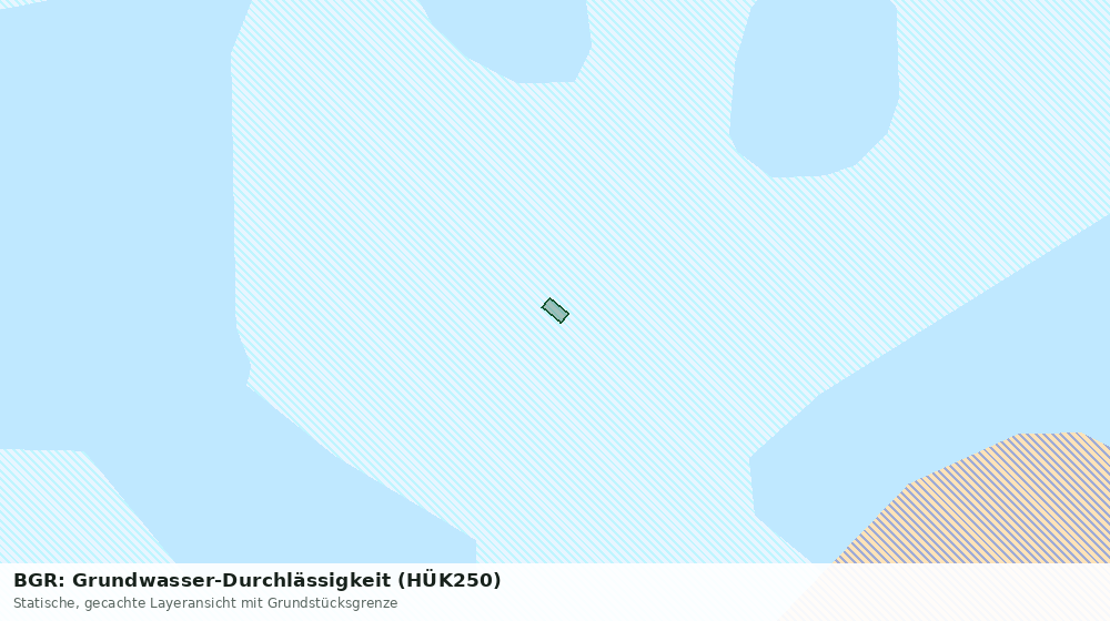 Statische Kartenansicht: BGR: Grundwasser-Durchlässigkeit (HÜK250)