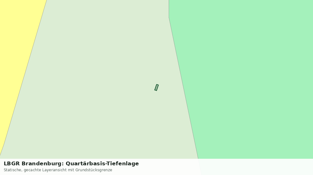 Statische Kartenansicht: LBGR Brandenburg: Quartärbasis-Tiefenlage