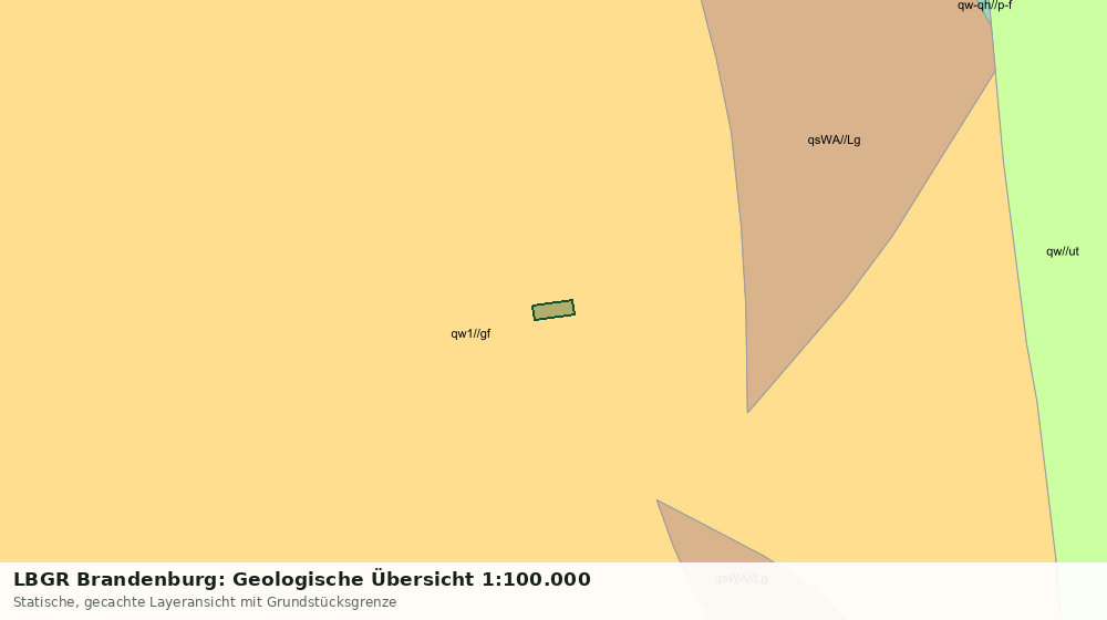 Statische Kartenansicht: LBGR Brandenburg: Geologische Übersicht 1:100.000